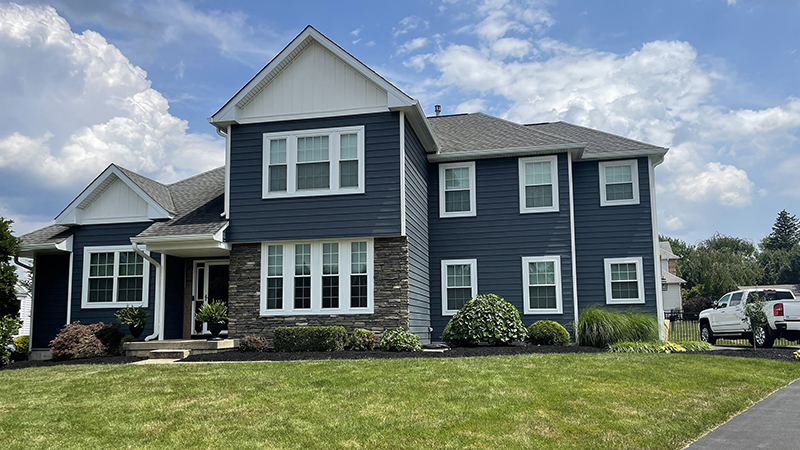 Home in Chalfont, PA, after vinyl siding contractor project